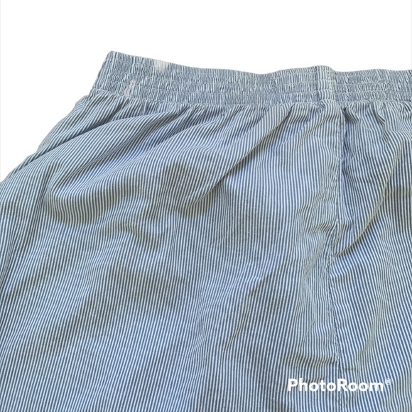 ✨ Vintage Chic Light Blue Pinstripe High Waist Pants - Picture 5 of 11